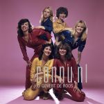 20-08-1979 Dolly Dots, Ria Brieffies, Angela Groothuizen, Anita Heilker, Angéla Kramers, Esther Oosterbeek and Patty Zomer at studio in Amsterdam, The Netherlands. Photo: Govert de Roos/Connu